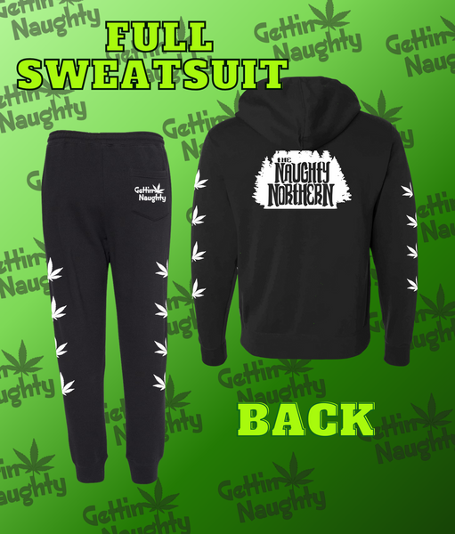 Full Sweatsuit: Gettin' Naughty - Black