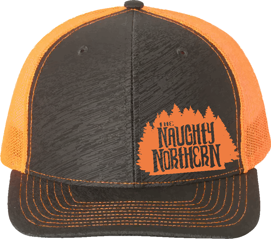 Hat : Charcoal/ Neon Orange