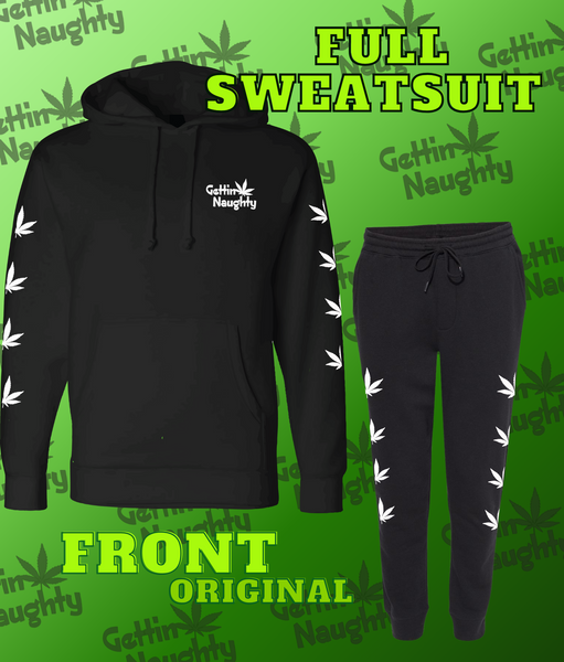 Full Sweatsuit: Gettin' Naughty - Black