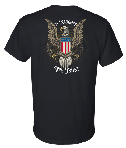 T-Shirt: In Naughty We Trust - Black