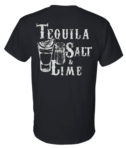 T-Shirt :Tequila, Salt & Lime - Black