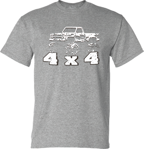4x4 Truck with Hillbilly Good Time T-Shirt